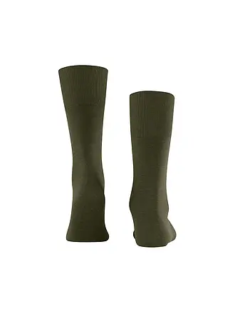 FALKE | Chaussettes homme "Airport" (gris foncé) | olive